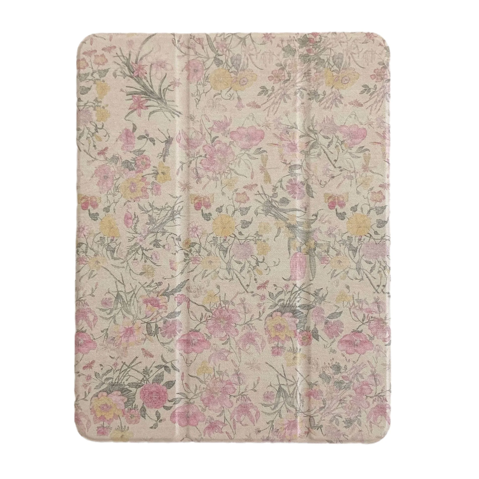 OilPainting Flower Tablet Case For iPad6 5 Mini6 Pro2022 10th 2021 2020 2019 Air 2024 5 4 3 3Folds Kickstand Smart Cover PenSlot