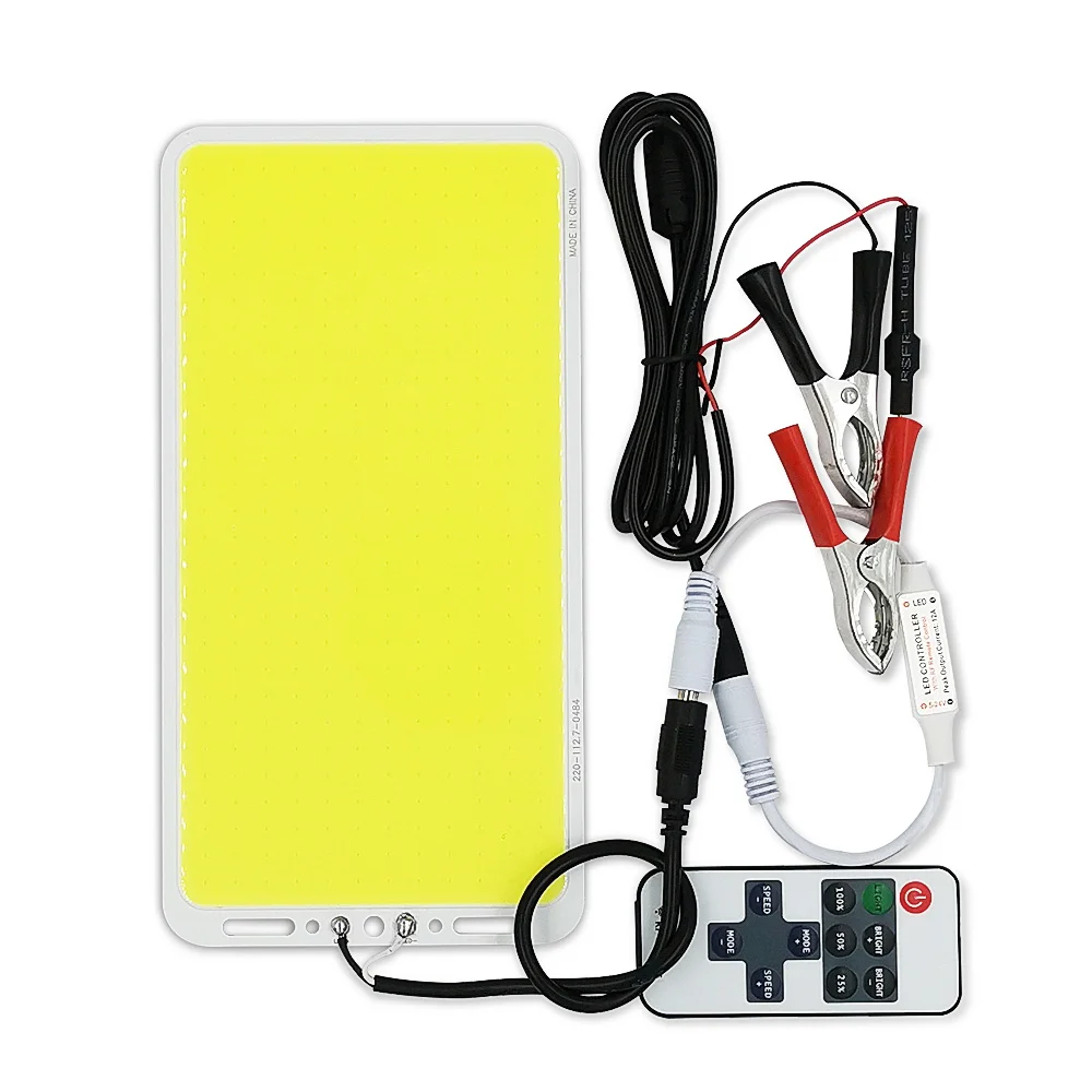 Hochhelles, dimmbares 100 W 12 V LED-COB-Lichtpanel mit Dimmer-Matrix-LED-Platine für Außenbeleuchtung, Camping-Lampe, Autolampe, DIY