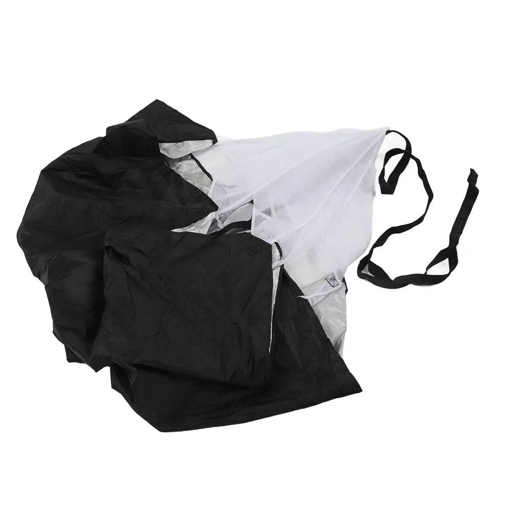 3PCS Adjustable Waist Fit Speed Training Parachute Side-Release Clasp Reinforced Stitching Running Parachute Foldable