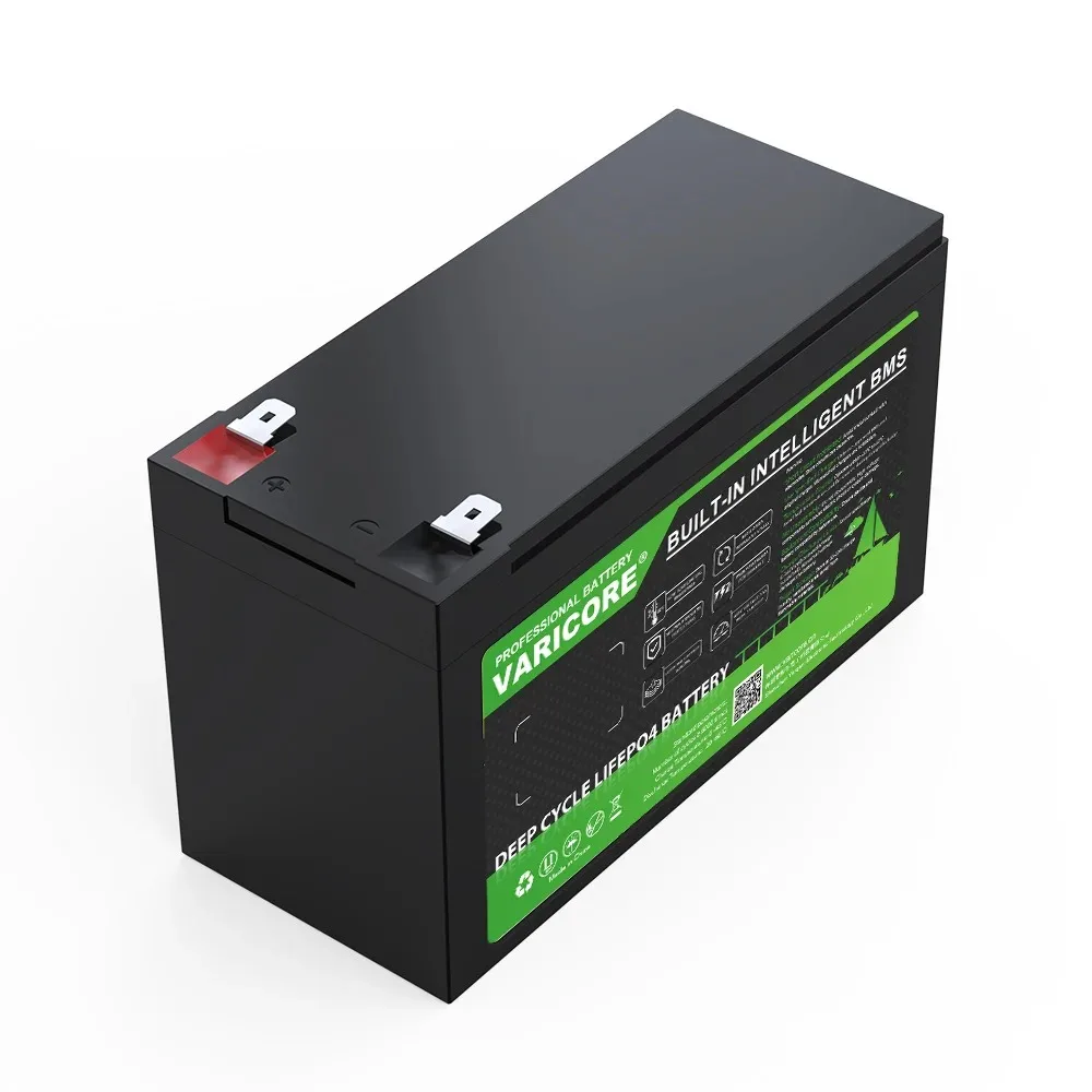 بطارية VariCore 12.8 فولت 8 أمبير LiFePO4 32700 12 فولت ليثيوم ذات دورة عميقة BMS حماية لخلية تخزين الطاقة الزراعية 4S