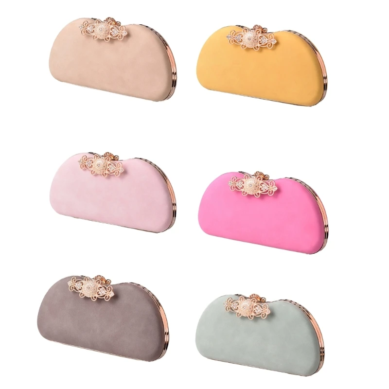 

Shoulder Bag for Girl Women Formal Evening Bag Solid Color Lady Purse Wedding Clutch Cocktail Prom Handbag 066F