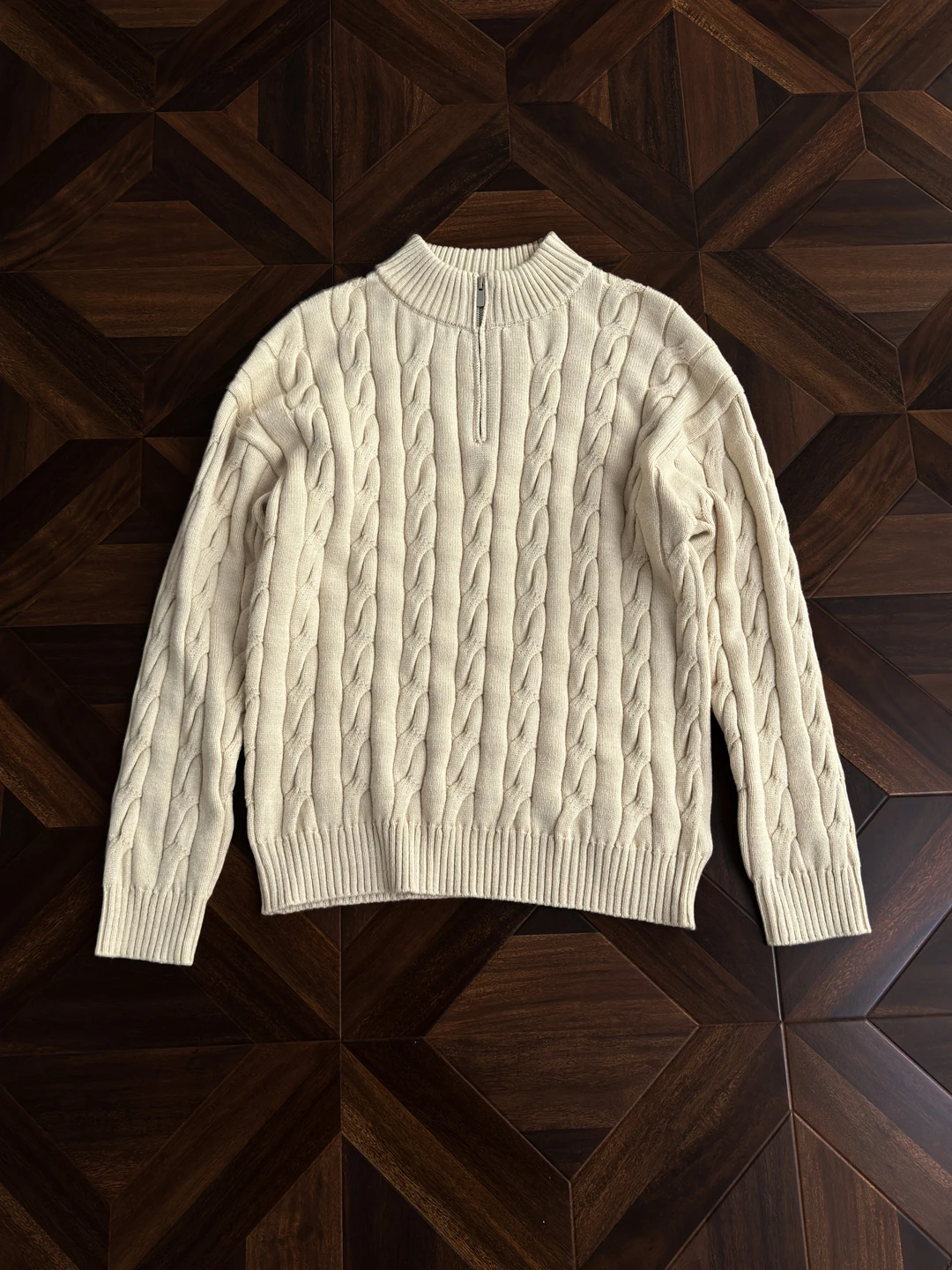 

American Sle Knitted Sweater Men's Loose Warm f Zipper Cable Knit Faionable Brand High End Feeling Long Sve Top