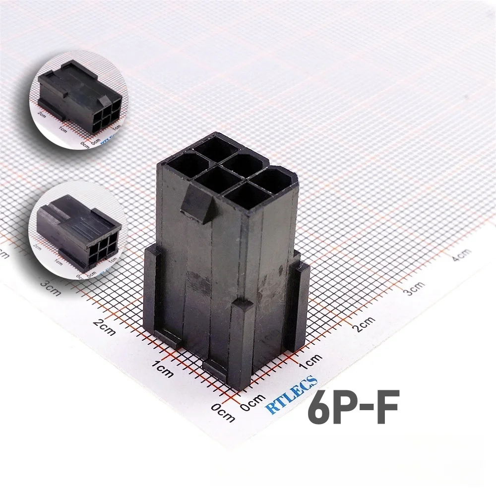 5 Pcs GPU 4.2 mm 6 8 6+2 PIN Receptacle Plug Housing for PCI-E PCIe Graphics Card Video Power Connector Shell