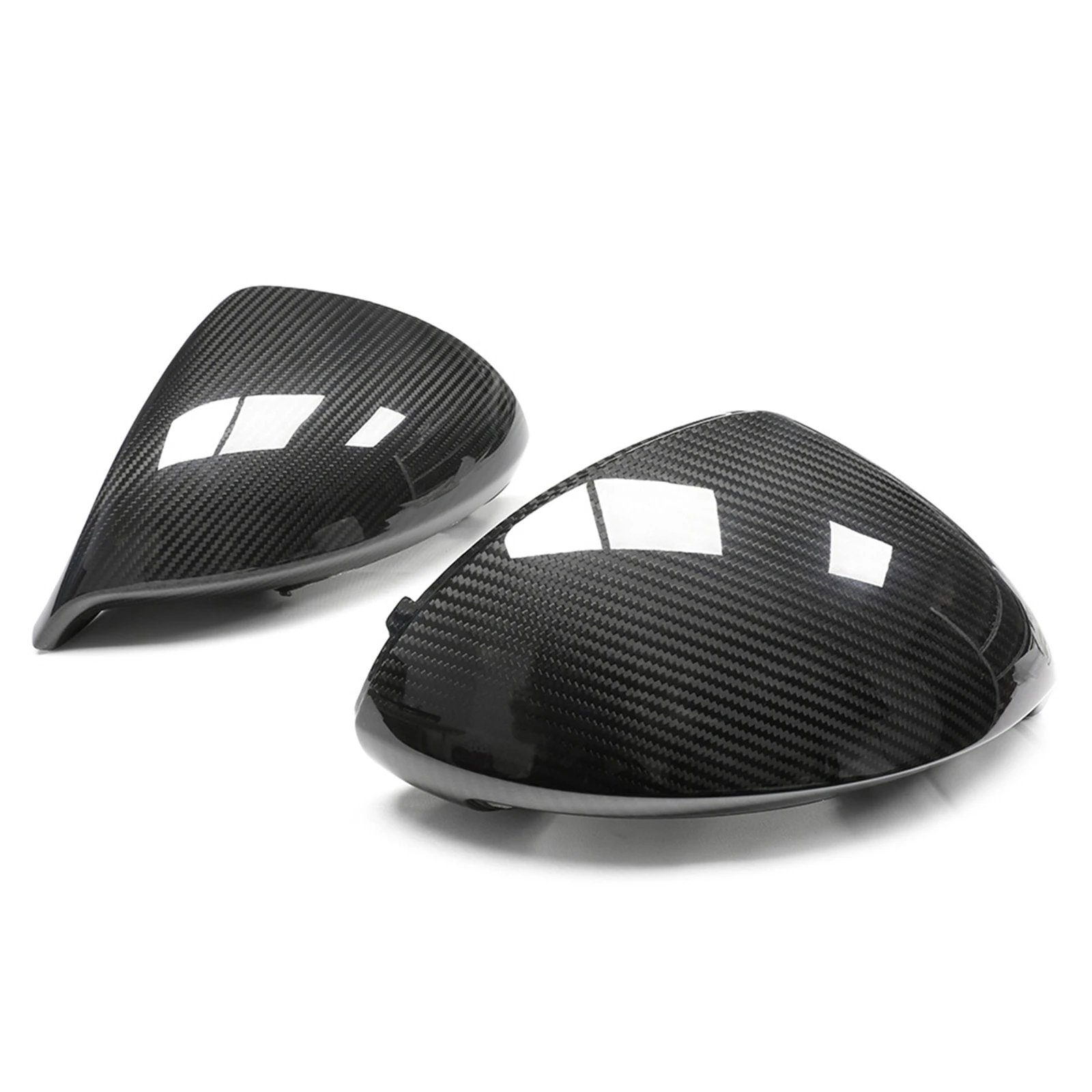 For Porsche 991 Sport 991.2 GT2 GT3 Rear View Mirror Cover Cap Real Dry Carbon Fiber Exterior Side Rearview Shell Replacement