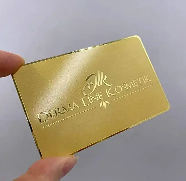 

100pcs Custom ized Cheap Die Cut Metal Credit Card Stainless Steel Vip Member Metal Business Cards for Laser Engraving