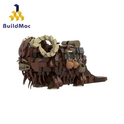 Buildmoc Star Movie Animal Tatooineds-Banthaed Monster Figures Model Building Blocks Toys for Children Kids Toys Gifts Banthas