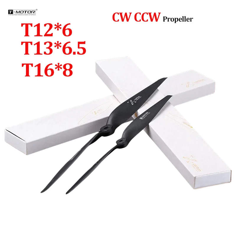 

T-Motor T12*6 T13*6.5 T16*8-CW Black Carbon Fiber CW CCW 6inch Propeller Blades for outdoor Plane RC FPV Racing Drone