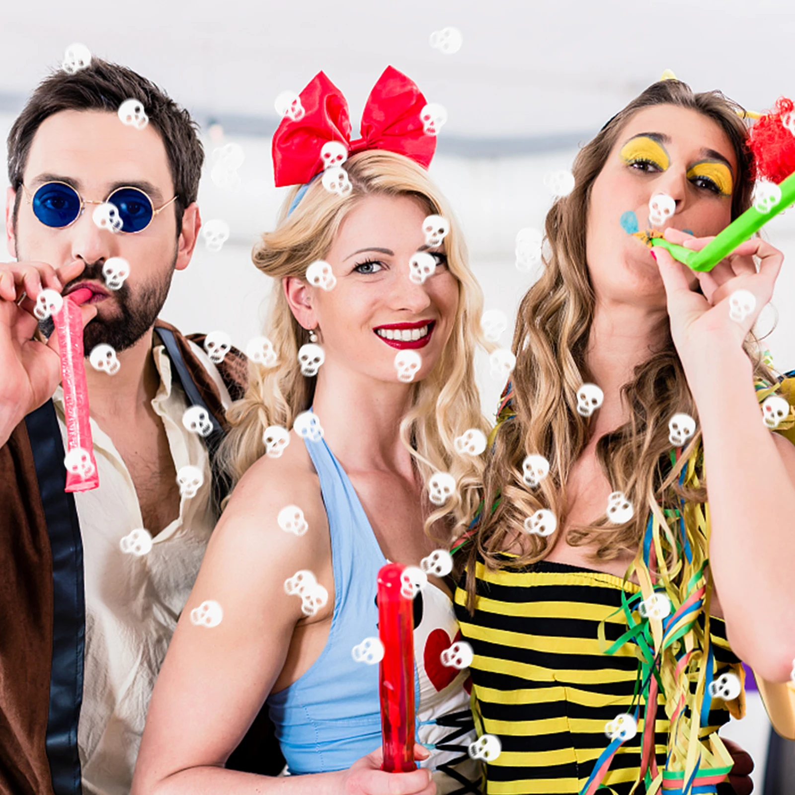 

200pcs Skull Confetti Paper Halloween Decoration Table Scatter Party Supplies Decorative Accessories