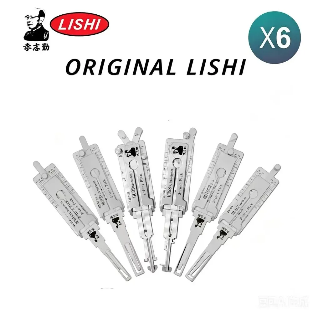 Lishi FOR Mercedes FOR Bmw Kit of 6 Pick / Decoder Tools HU92 HU92 1lifter HU58 HU100R HU39 HU64