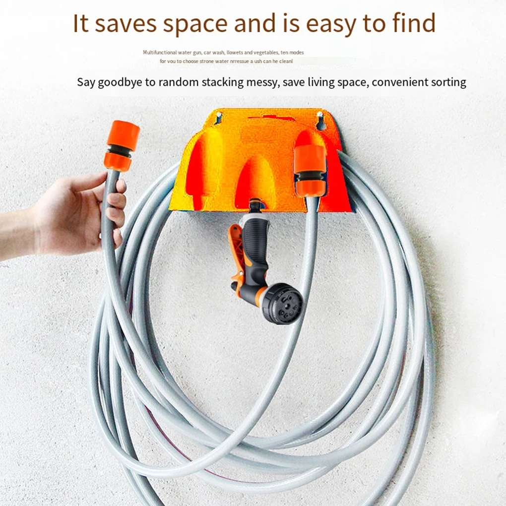 1 قطعة الحائط حديقة خرطوم الري الأنابيب شماعات البلاستيك رف الحنفية سقي خرطوم المنظم تخزين حامل الأنابيب لف الإطار