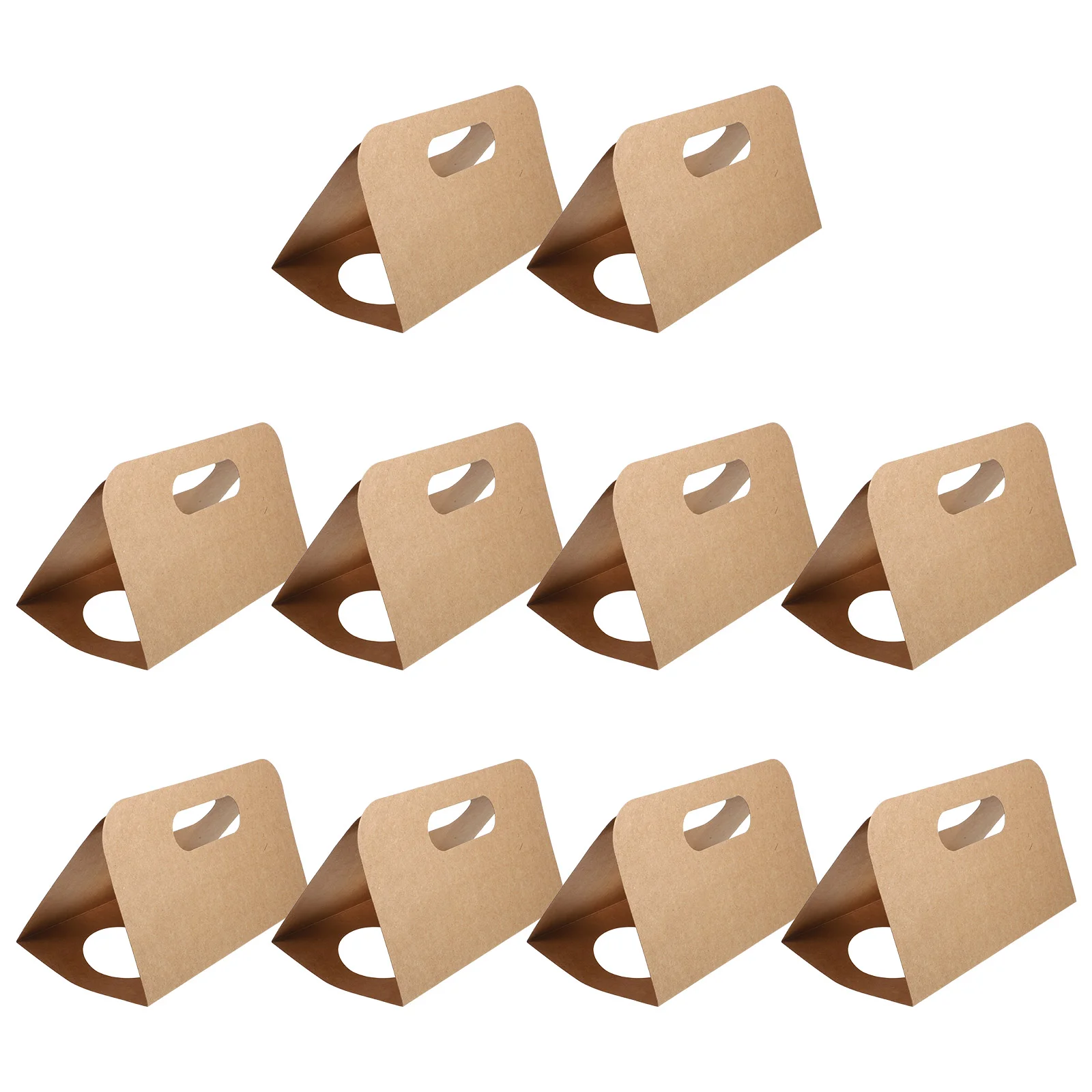 Soporte para bebidas portátil, portavasos plegable, compatibilidad para bebidas frías y calientes, papel para llevar, mango ligero, 10 Uds.