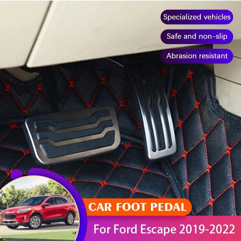 

Car Pedals Covers For Ford Escape Acessories Ford Kuga 2019~2022 2021 Car Brake Clutch Foot Pedals Pads Acessories No Drilling