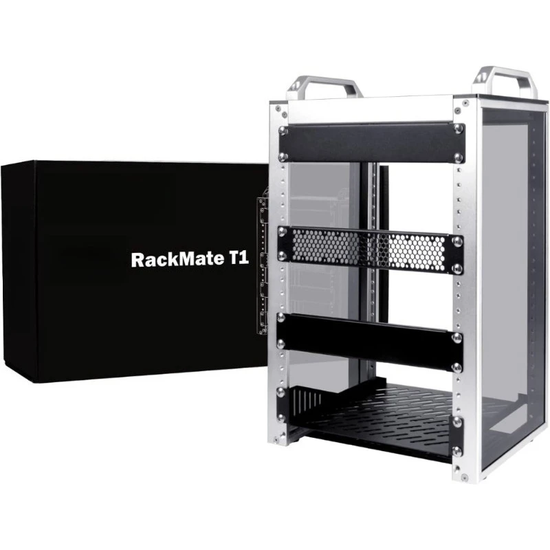 8U Server Rack Cabinet 10 Inch Depth for Network Server Audio Video Equipment Rackmount