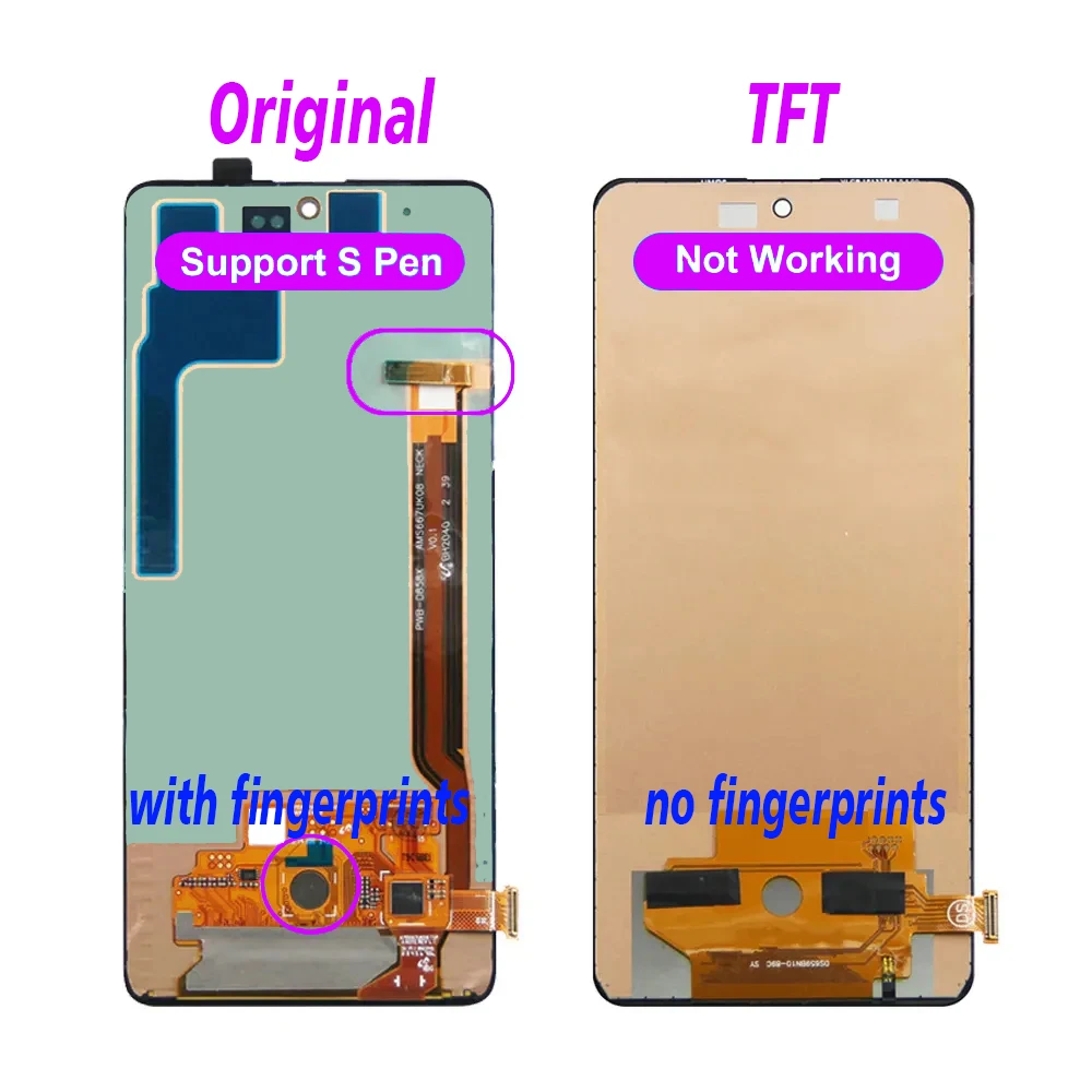 Super AMOLED LCD 6.7\'\' for Samsung Galaxy Note 10 Lite Lcd Display Touch N770 N770F Screen Replacement Assembly Digitizer