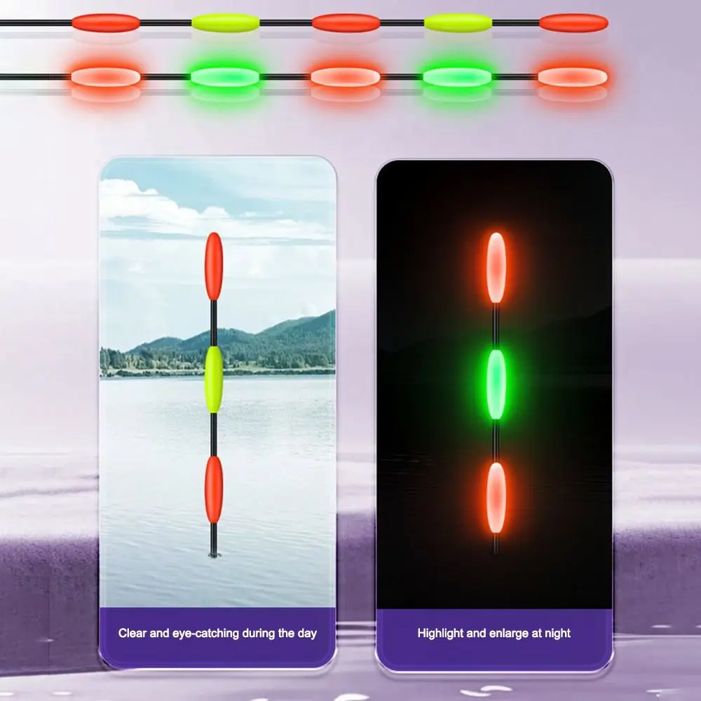 Day and Night Dual Use Electronic Float Sensitive Eye-catching Fish Float for Silver Carp Crucian Carp Bighead Carp