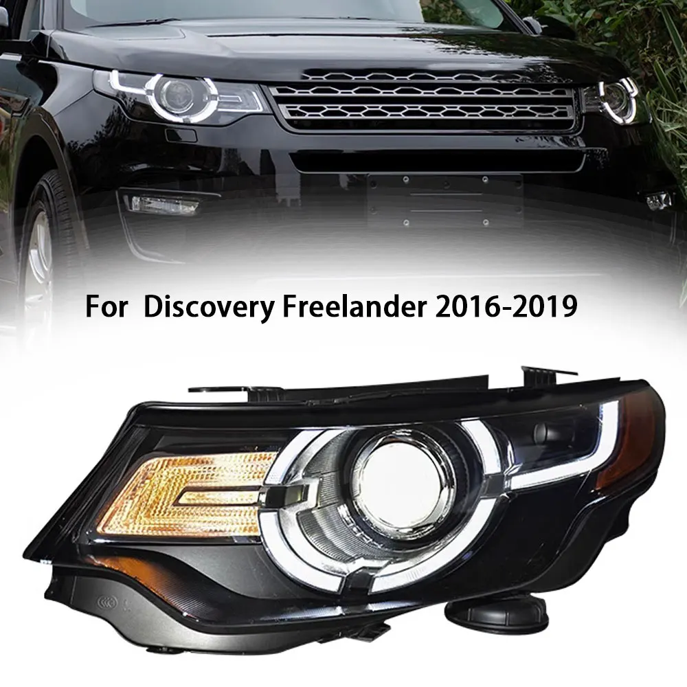 

Светодиодные фары для Land Rover Discovery Sport 2016 2017 2018, светодиодные DRL, динамический указатель поворота, биксеноновые светодиодные линзы, фары в сборе