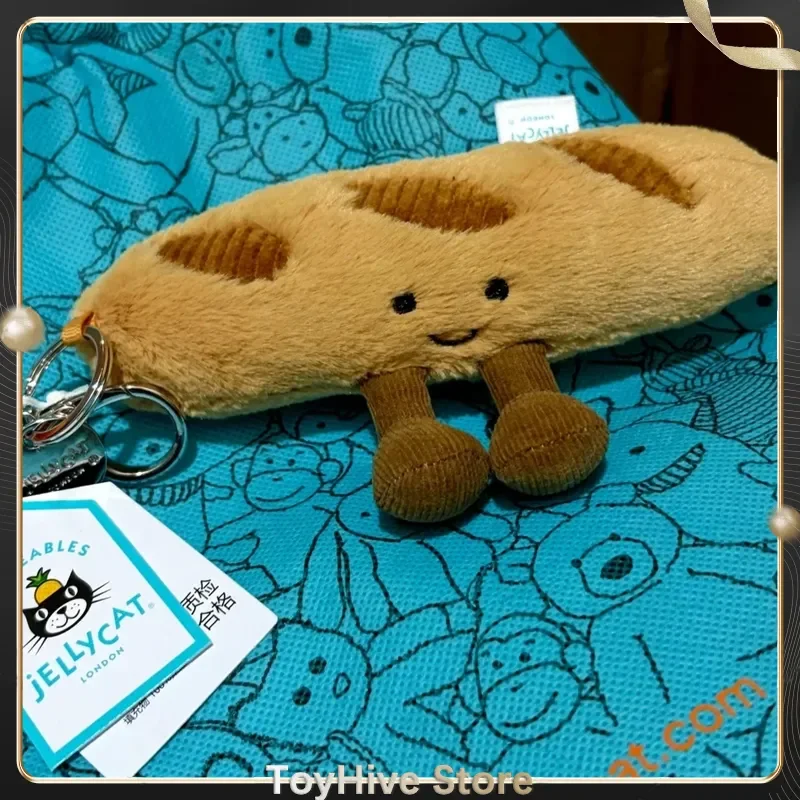【IN STOCK】JELLYCAT UK Fun Cute Baguette Bag Pendant With Bag Jellycat Baguette Keychain Plush Doll Birthday Christmas Gift
