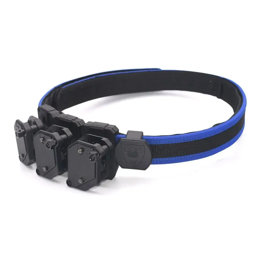 Blue IPSC USPSA High Speed Shooting Belt w/3x Multi-Angle Speed Pistol Magazine