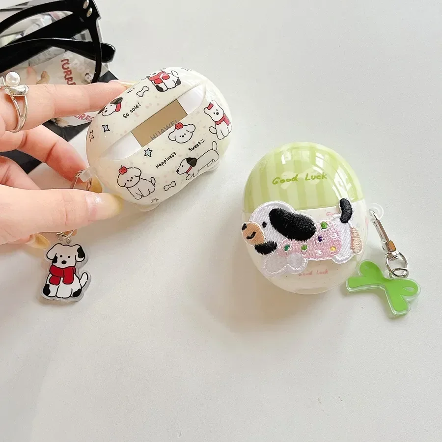 حافظة سيليكون لسماعات freebuds من "واي فاي" 6 ، 5i ، 4 ، 4e ، pro 3 ، freebuds se2 ، freebuds pro3