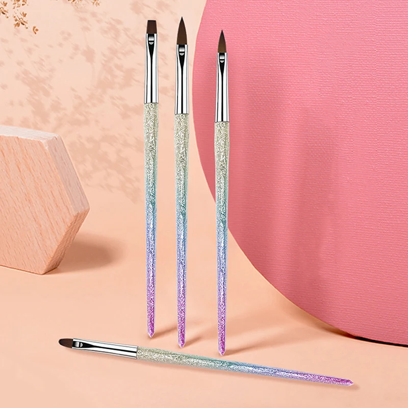 Nail Brush DIY Nail Art Painting Pen Transparent Sweeping Brushes Drawing Manicure Nail Tool Accessories