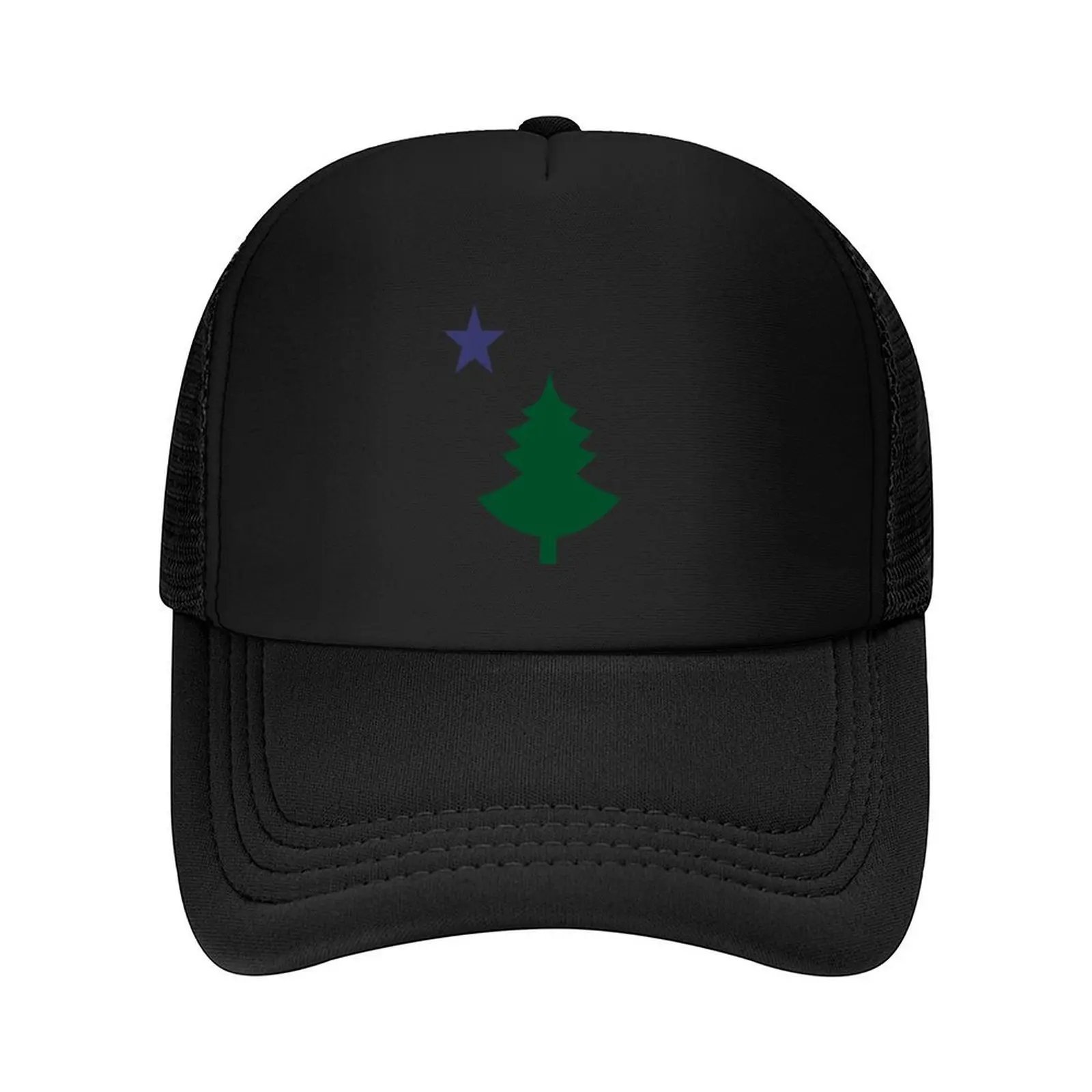 

Old Maine State Flag Hat Original Flag Pine Tree Star Dad Hat Baseball Cap men's big size hat Funny hats sun caps Man Women's