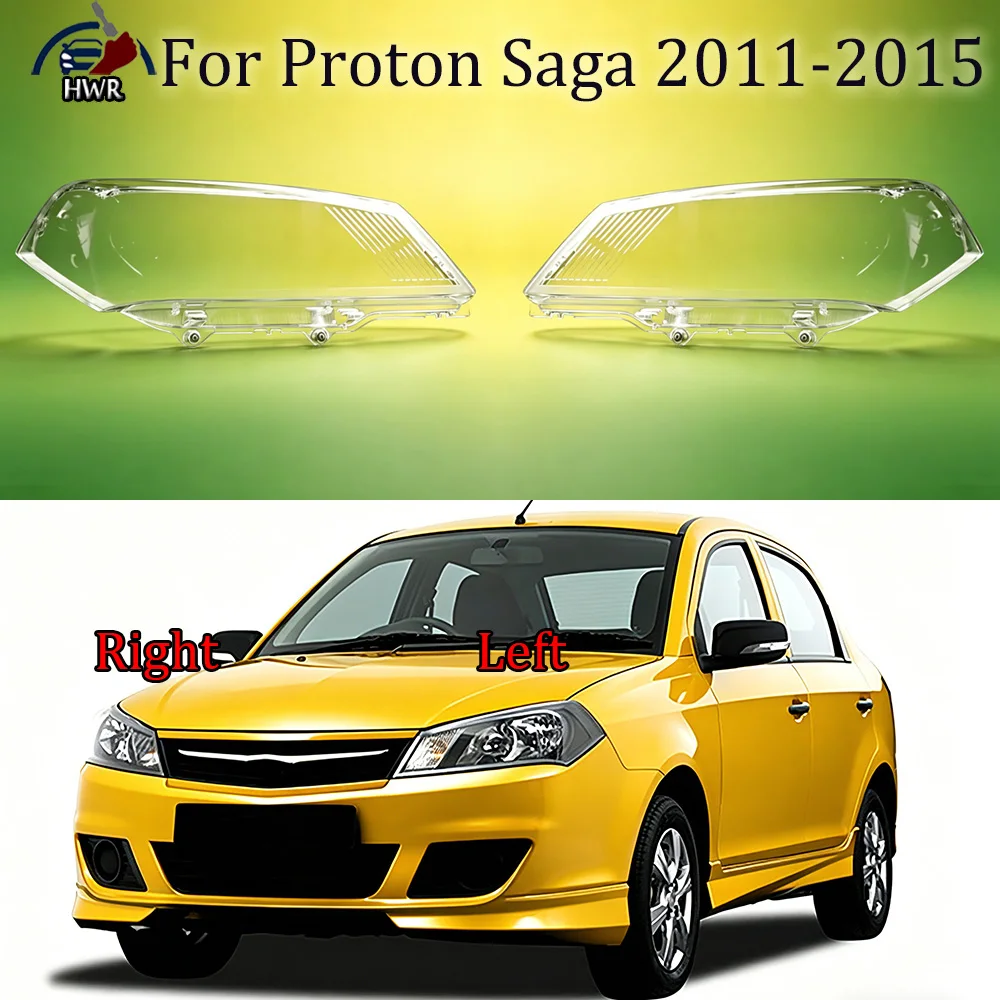

Car Front Headlight Cover Auto Headlamp Lampshade Lampcover Head Lamp light Lens Shell 2011 2012-2015 For Proton Saga