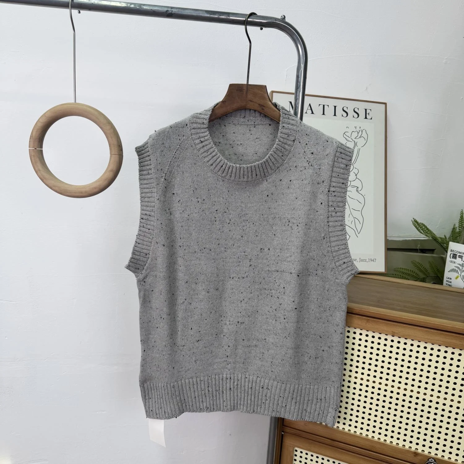 

Мужской повседневный теплый жилет WMXZ: новая осенняя коллекция, фактурная вязка, универсальный, простой и стильный