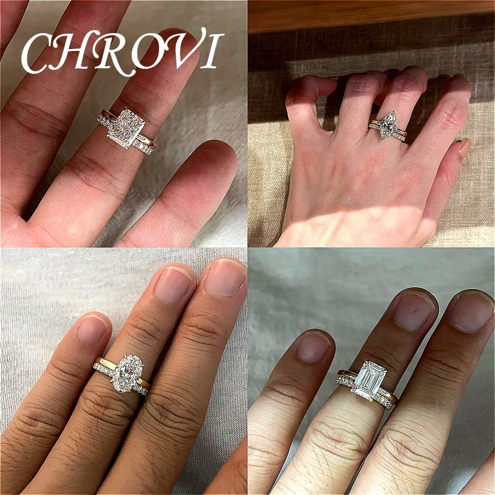 Luxury-Style 925 Sterling Silver Retro High-Carbon Diamond Dove Egg Ring Fashion Ice Flower Set Engagement Ring for Women