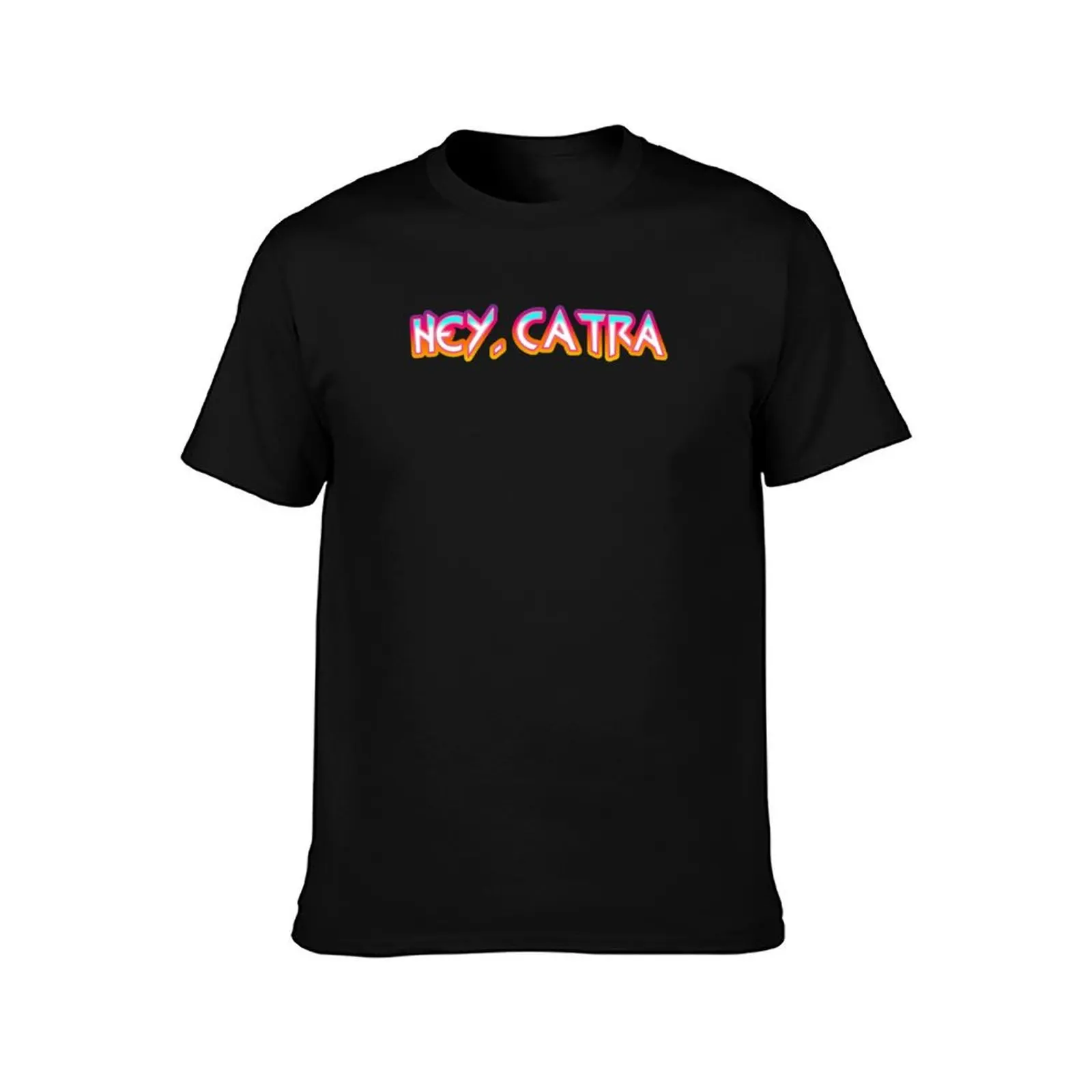 Hey Catra T-Shirt Summer Casual Cotton Tee Oversized Streetwear Tops Vintage Graphic Print Loose Fit Short Sleeve