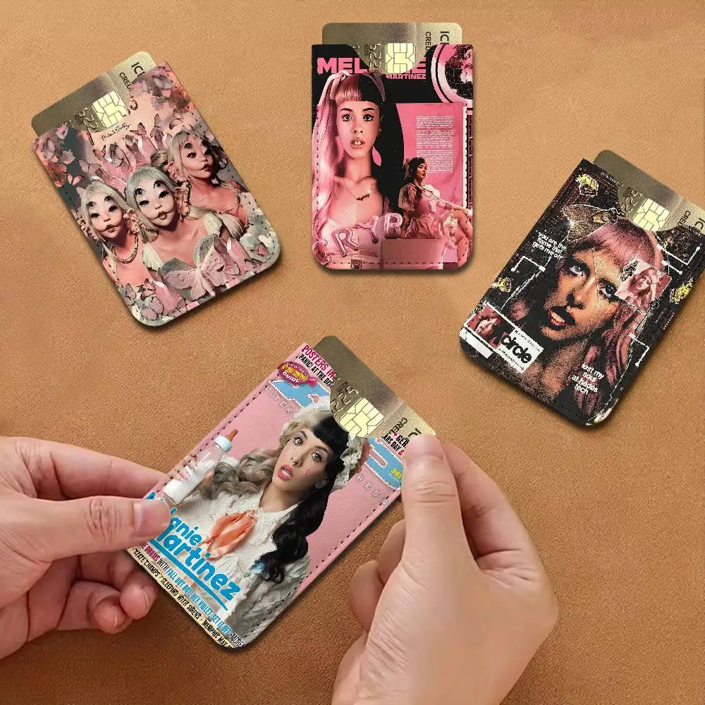 Popular Music Singer M-Melanie Martinez Universal PU Leather Slim Card Wallet, ID Credit Card Organizer, Compact Portable Holder