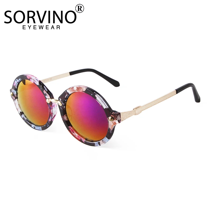 

Fashion Retro Round Sunglasses Women 2021 Designer New Big Frame Purple Gradient Lenses Trendy Colorful Shades Glasses For Men