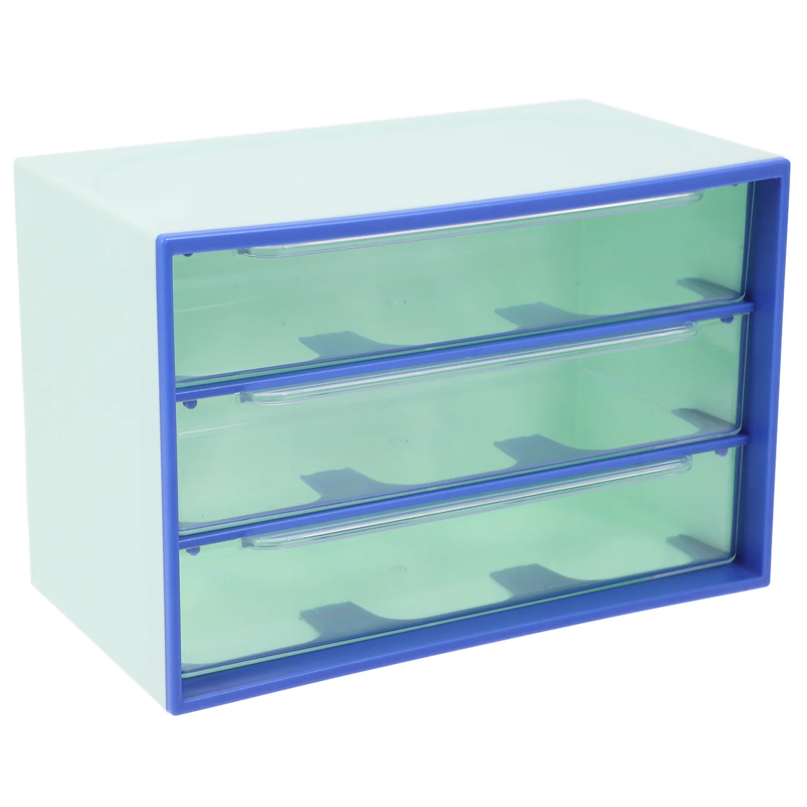 

3 Drawer Storage ganizer Transparent Plastic Desk Bins Small Girl Account Kitchen Vanity Stationery Storage Box