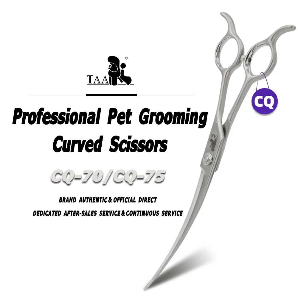 

TAA Professional Grooming Scissors for Dogs Curved Scissors Pet Grooming Shears Steel Alloy for Cat Dog Scissors Pet Shears Tool