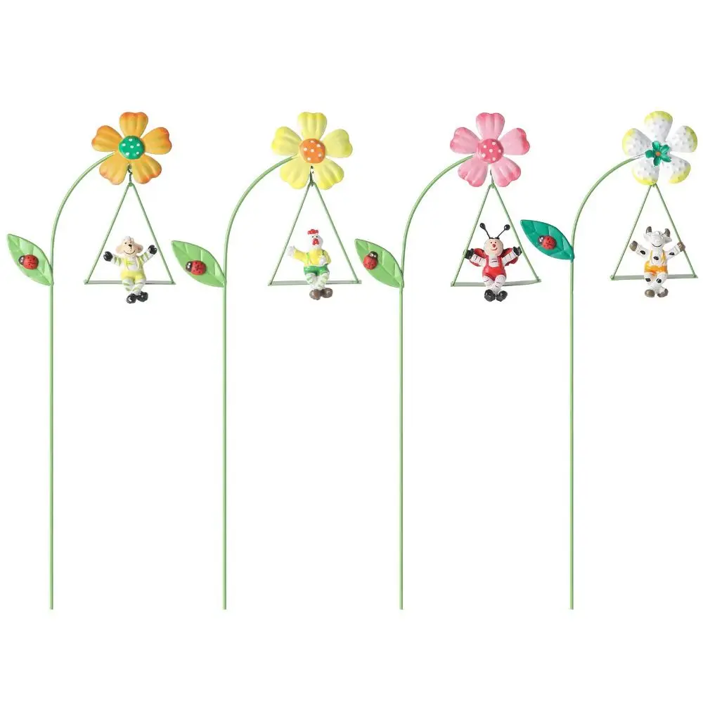 

New Metal Flower Fork Decoration Cute Creative Plant Potted Ornament Swing Durable Swing Ornament