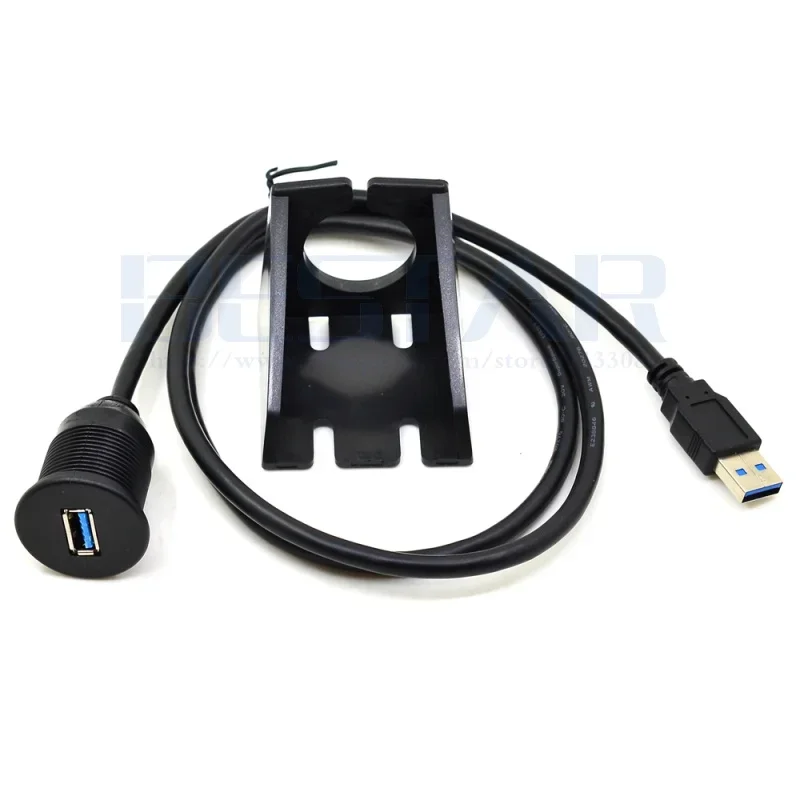 Cavo di prolunga per montaggio su auto da incasso USB 3.0 AUX da 3 piedi per pannello cruscotto moto barca camion auto 1M