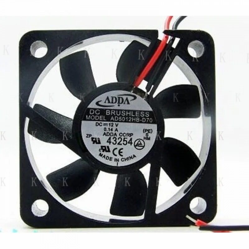 C FOR ADDA AD5012HB-D70 5015 5CM 12V 0.14A dual ball DC fan