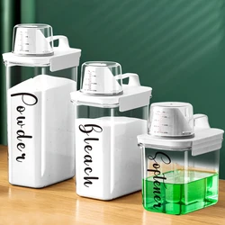 Laundry Detergent Dispenser for Laundry Room Orgnization and Storage 1100/1800/2300ml Laundry Powder Softener Container