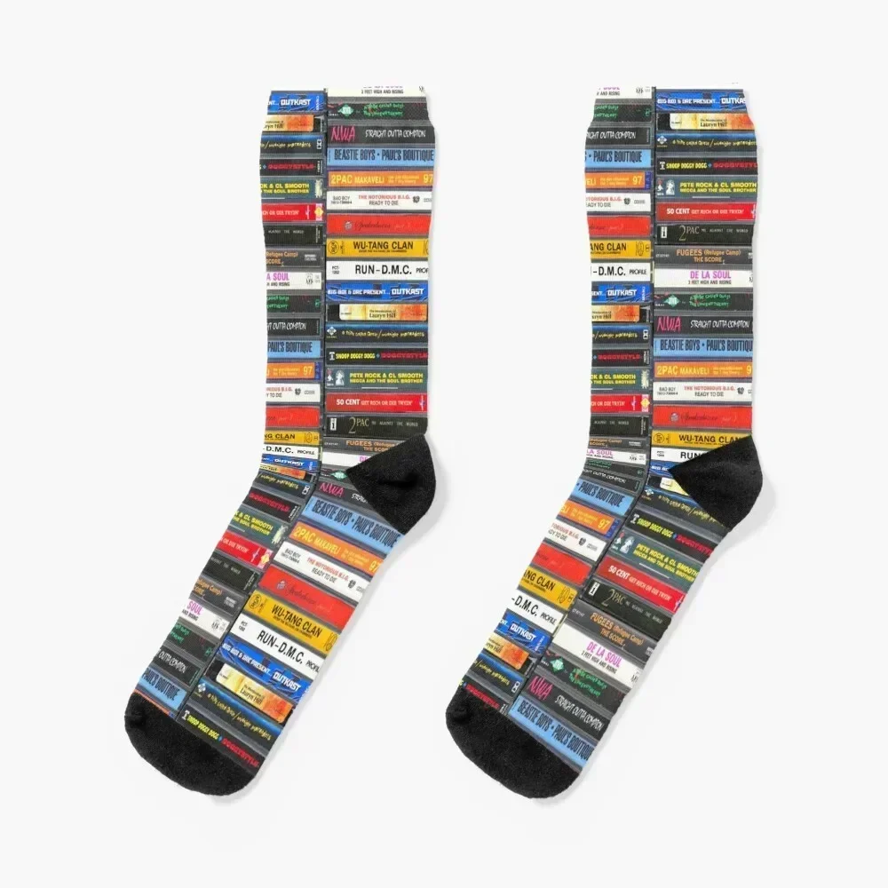 Classic Hip Hop Albums Cassette Collection | Rap Music Collection Socks retro compression Men Socks Luxury Brand Women's