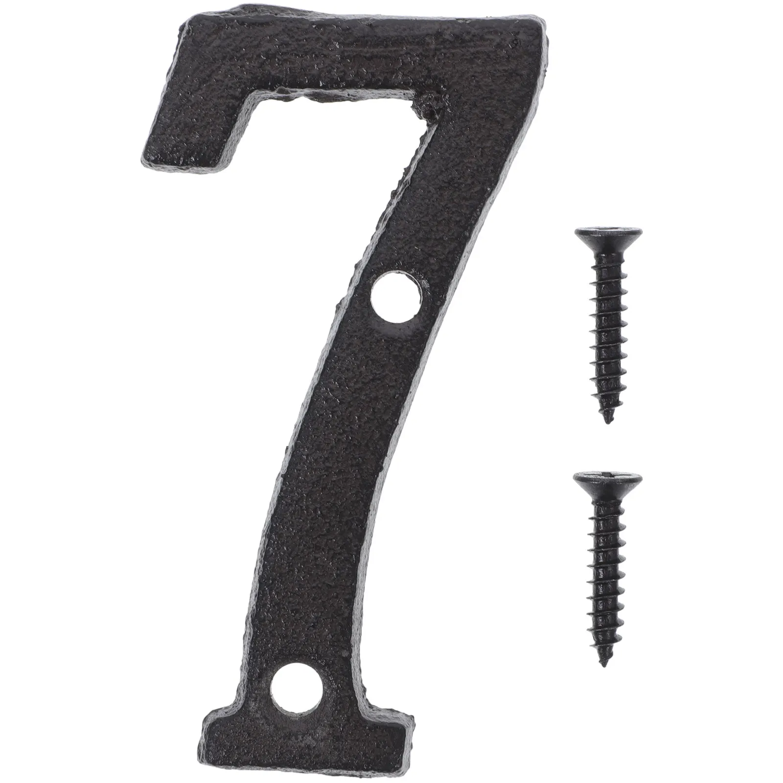 Cast Iron Outdoor Door Sign with Address Number – Halloween, Christmas & New Year Decor