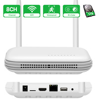WiFI 8CH NVR 3MP 4CH Onvif Wireless Network H.265X Video Recorder For PTZ IP Automatic Tracking 5MP Camera Support 2.5'' HDD