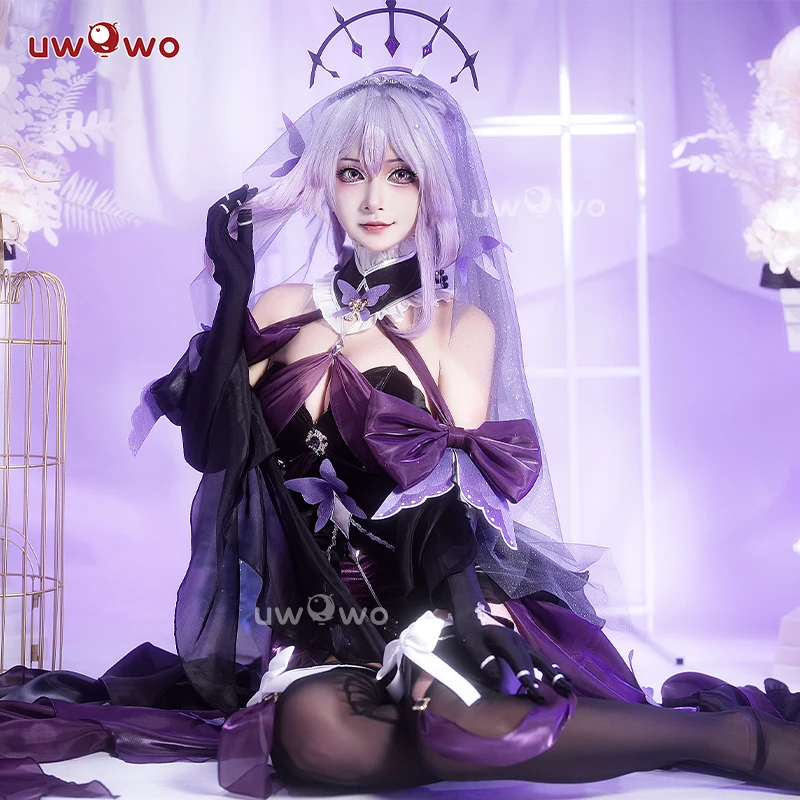 IN STOCK UWOWO Castorice Cosplay Game Honkai: Star Rail Castorice Bride Fanart Cosplay Costume Halloween Costume - Detail 1