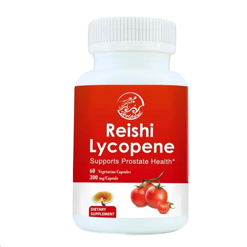 

100mg Organic Rich Lycopene Supplement Containing 200mg Ganoderma Lucidum Mushroom for Cellular Macular Support 60 Capsules