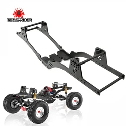 RED SPIDER LCG Carbon Fiber Chassis Kit Frame Girder for 1/10 RC Crawler Axial SCX10 & SCX10 II 90046 Upgrade Parts