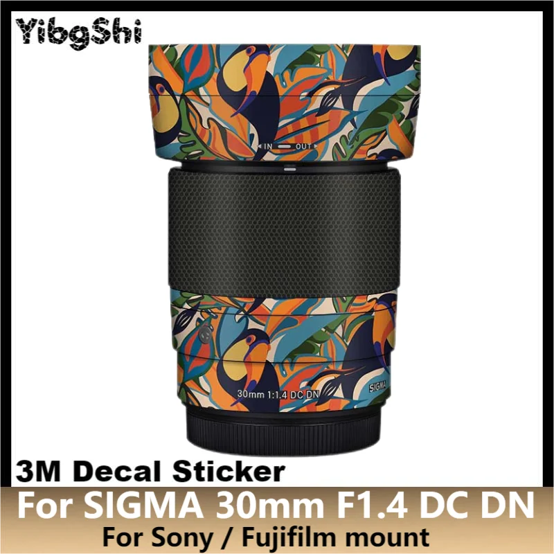 

For SIGMA 30mm F1.4 DC DN For Sony / Fujifilm mount Lens Sticker Protective Skin Decal Film Anti-Scratch Protector Coat