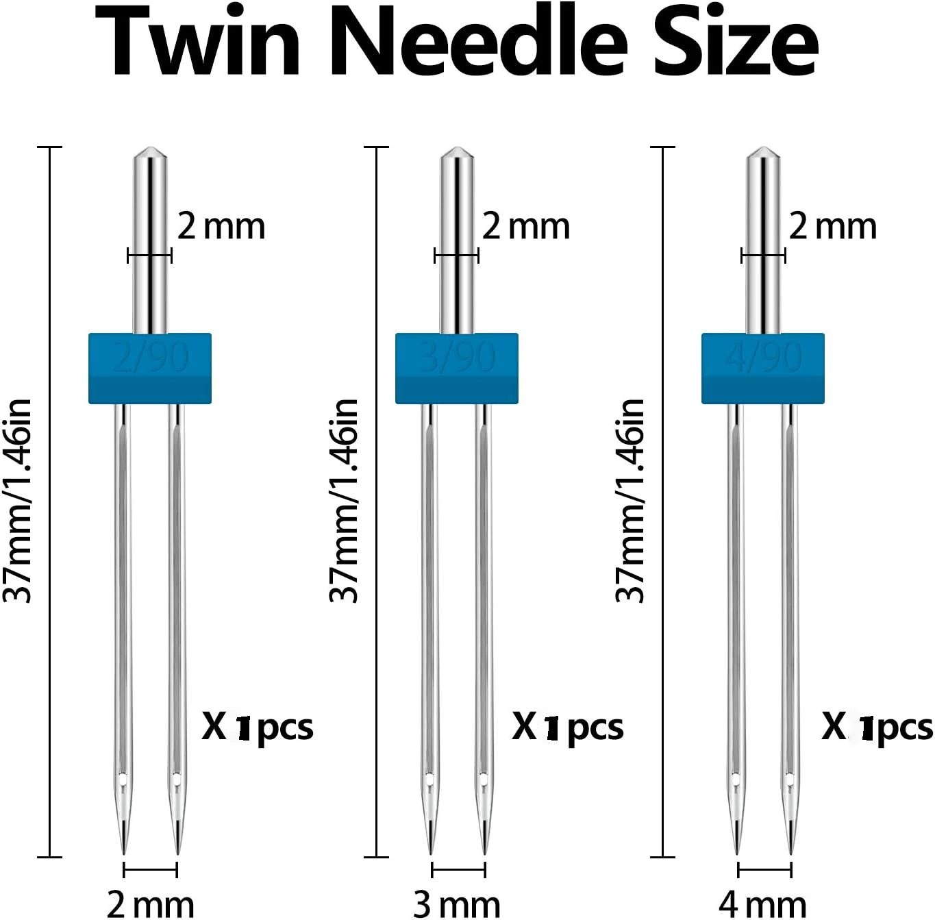 Household Sewing Machine Double Needle Chopsticks Le Duck Double Needle 2/3/4MM Multi Model Double Needle Set