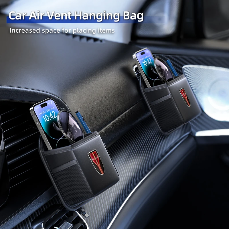 Car Organizer Bag Air Vent Storage Package For Hongqi H9 HS5 H5 H7 E-HS9 E115 HS7 LS7 2021 2022 2023