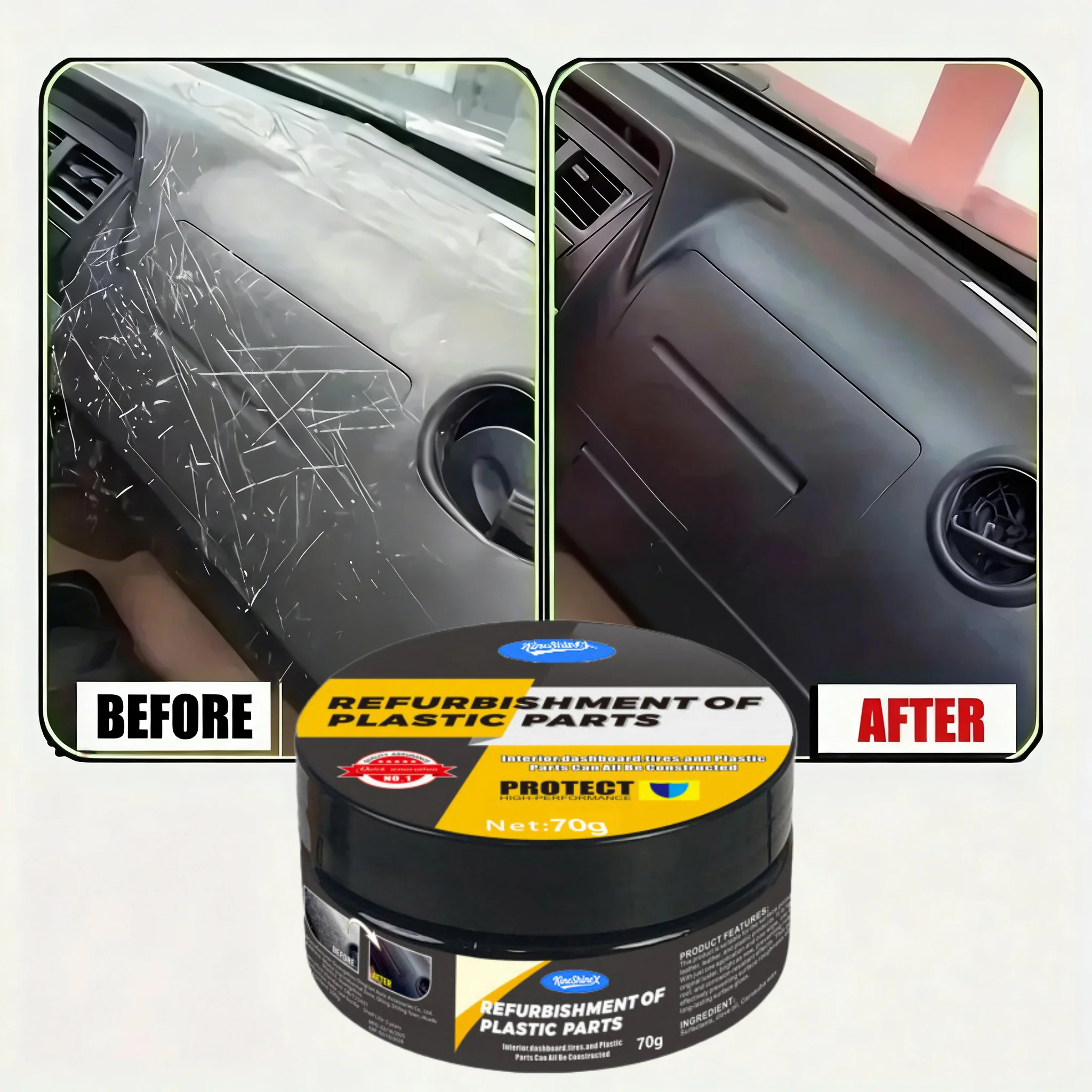 Car Interior Maintenance And Refurbishment Paste For Removing Stains Preventing Aging Leather Seat And Leather Goods Care 2026