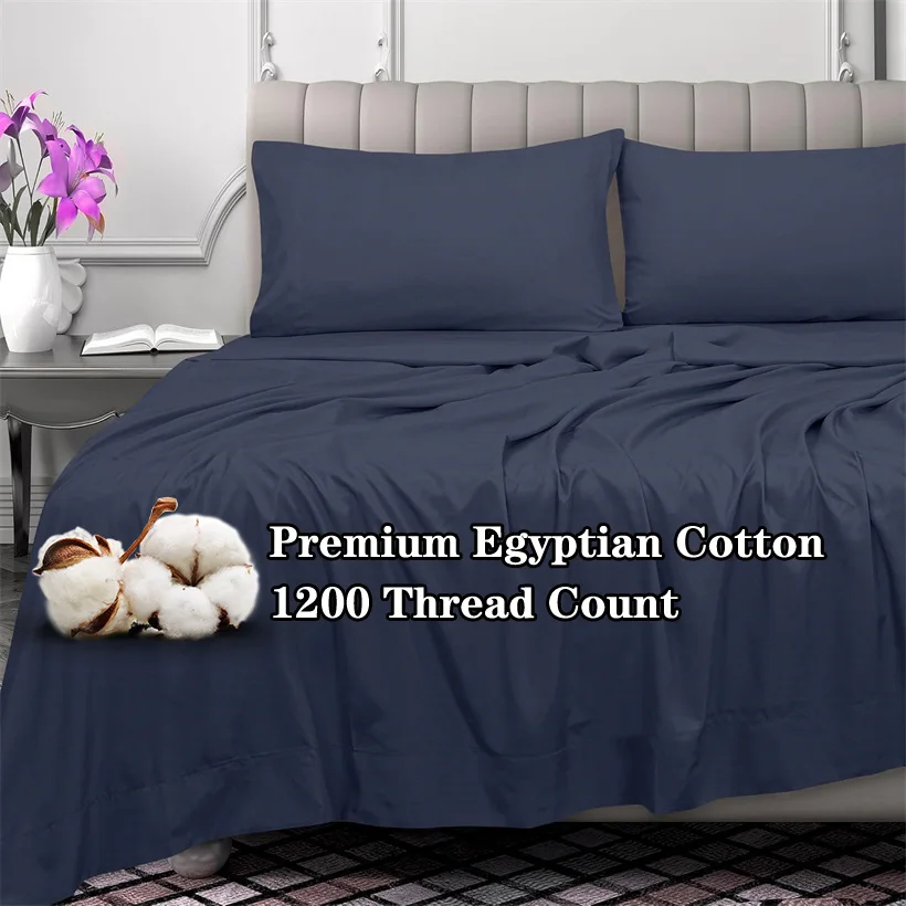 

Элегантная цельная плоская простыня премиум-класса из египетского хлопка, роскошная самая мягкая постельная белье из чистого хлопка с 12 000 нитью, верхняя простыня