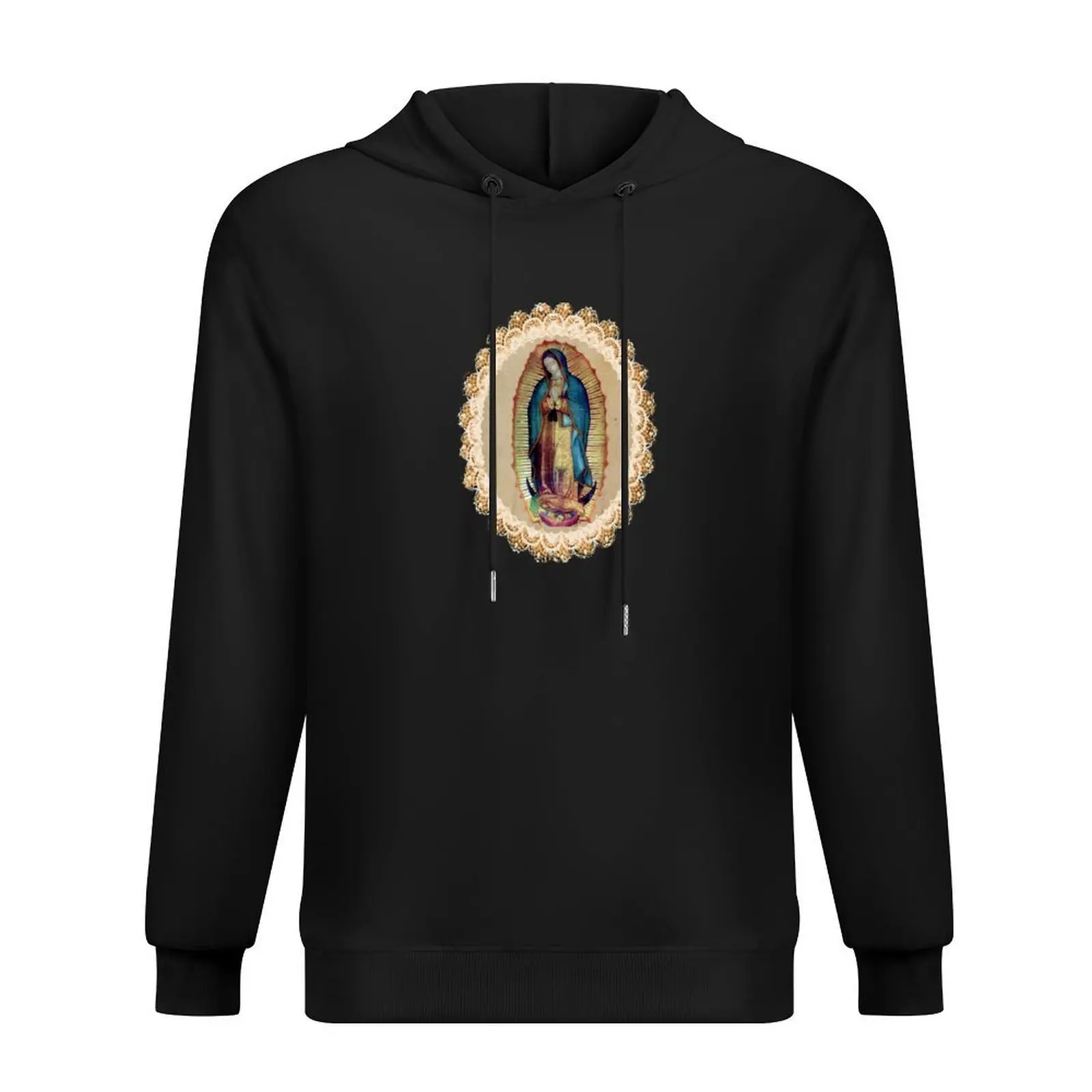 

Our Lady of Guadalupe Virgen Maria flowers sepia 118 Hoodie anime clothes autumn new products blouse oversized hoodie