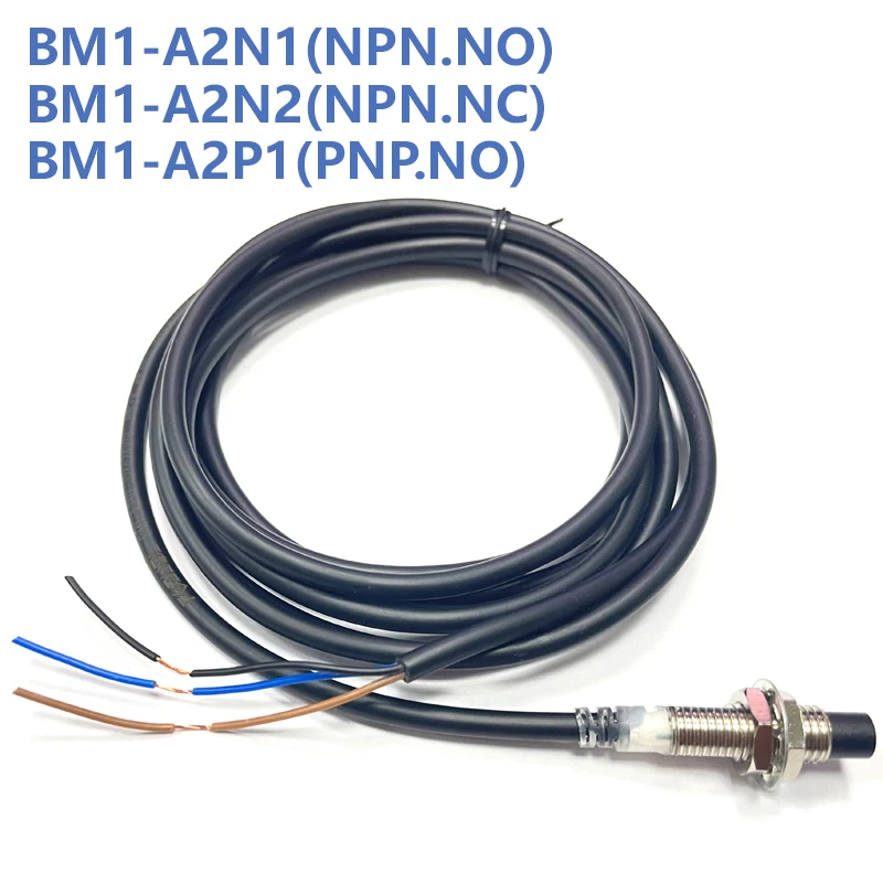 Czujnik zbliżeniowy M8, przełącznik indukcyjny, do wykrywania metali, 12-24 V DC, NPN, PNP. — zdjęcie produktu 2